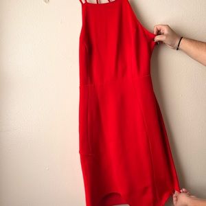 Express red dress
